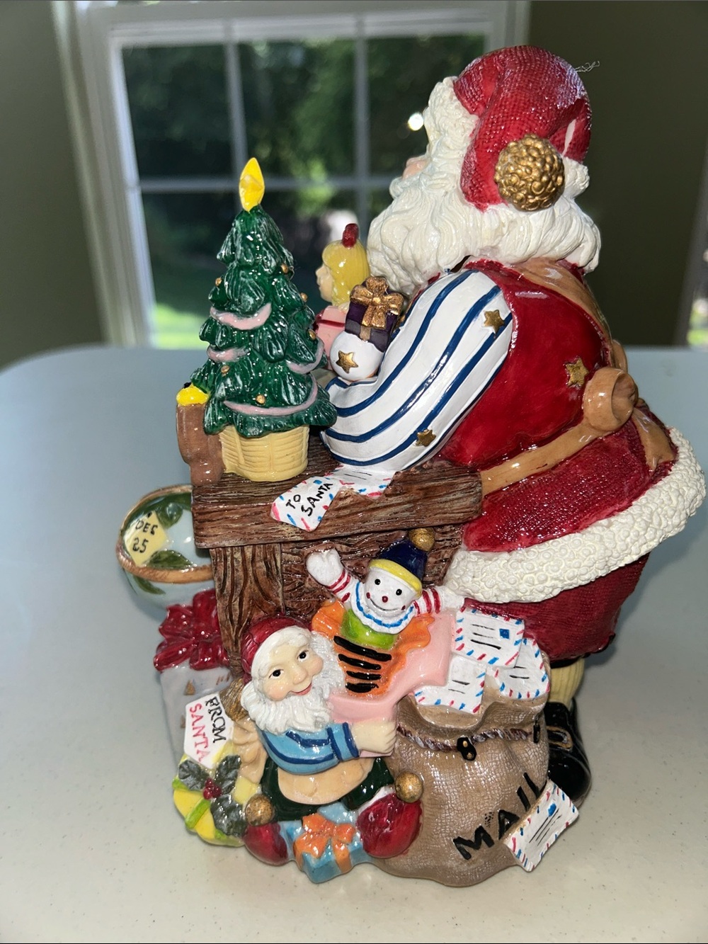 1990’s Vintage Fitz and Floyd Multicolor Musical Santa Holiday Figurine - Picture 10 of 13